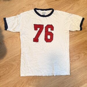 John Galt White and Red Graphic T-Shirt